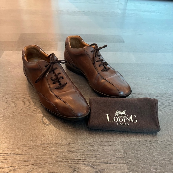 Men's Brown Leather Shoes - Picture 1 of 15